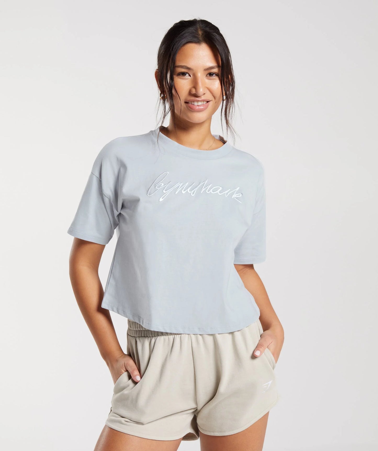 Gymshark Embroidered Graphic Midi T-shirt